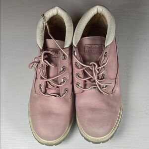 Timberland Light Pink Leather Boots